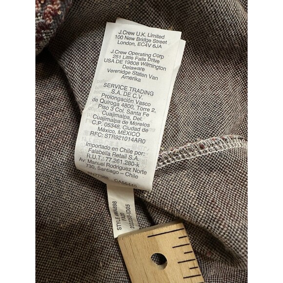 Madewell Checked Jacquard Setlist Boxy Tee Size M - Picture 9 of 10